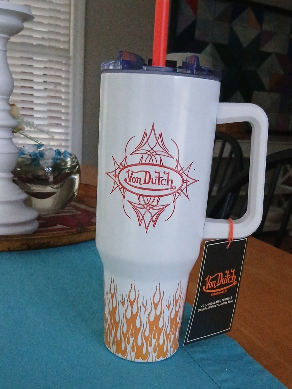 Von Dutch 40 Oz Double-walled Stainless Steel Tumbler NWT
